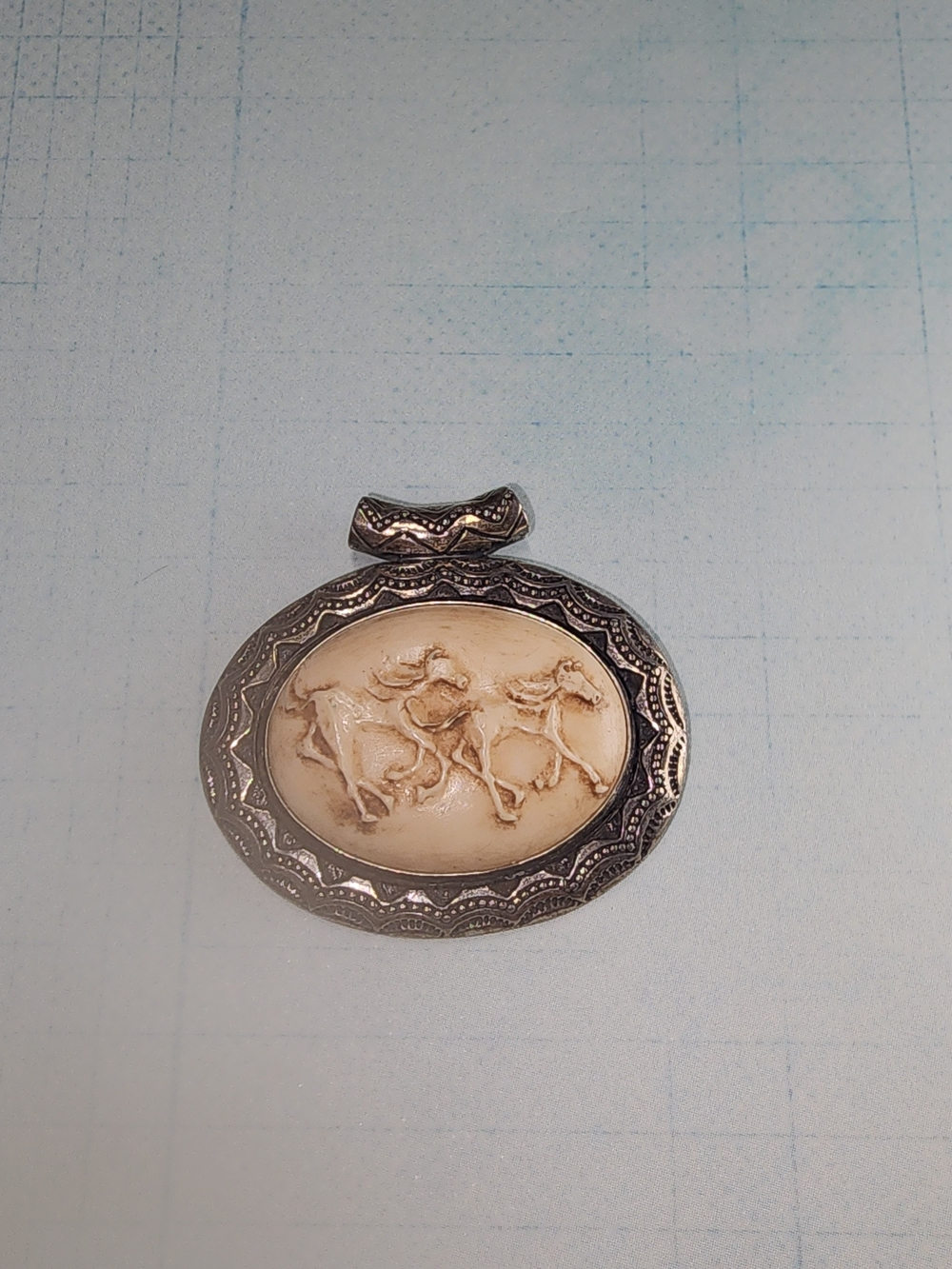 Carolyn Pollack Relios Andre Rodriguez Horse Sterling Pendant - Picture 5 of 5